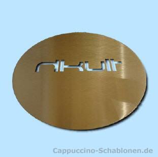 Cappuccino Schablone Firmen-Logo