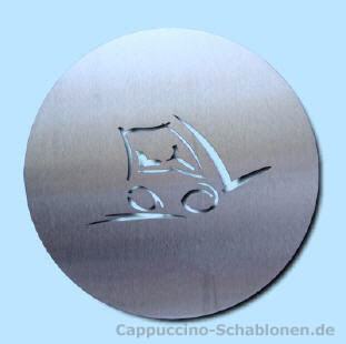Cappuccino Schablone "Gabelstapler"