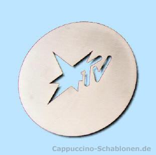 Cappuccino Schablone "Stern TV"