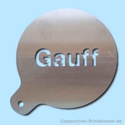 Cappuccino Schablone "Gauff"