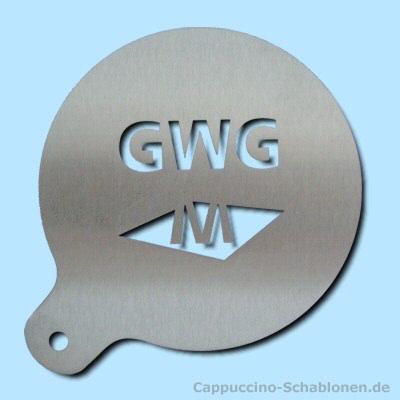 Cappuccino Schablone "GWG-Logo"