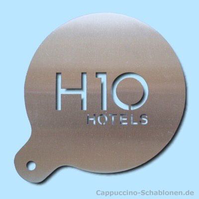 Cappuccino Schablone "H10 Hotels"