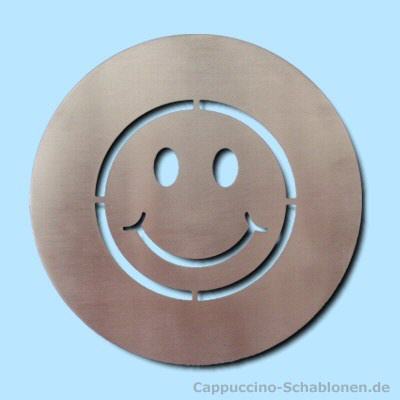 Cappuccino Schablone "Smiling Face"