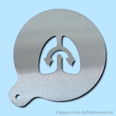 Kaffeeschablone "Lunge"