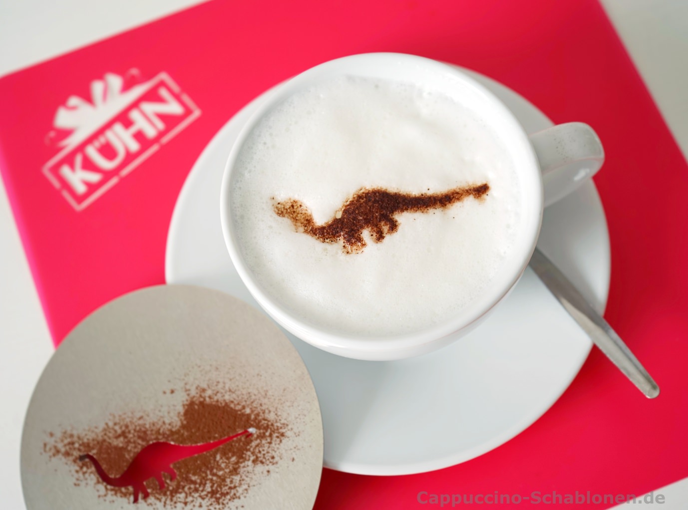 Kaffee Schablone Katze Kaffee Cappuccino Kakao Milchschaum 