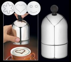 Cappuccino-Streuer mit Standardmotiven